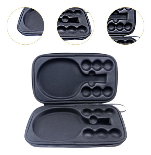 Table Tennis Racket Case, Grey With 2 Trays