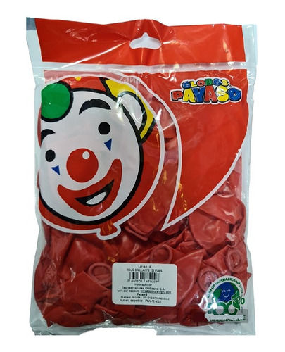 Globos Rojo Brillante 12'' X 50 Unidades