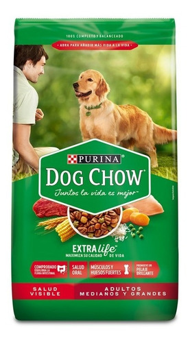 Dog Chow Sin Colorantes Adulto 8 Kg 