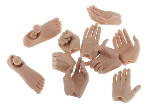 1/6 Pés Das Mãos Do Por 12''! Acessório De Diy
