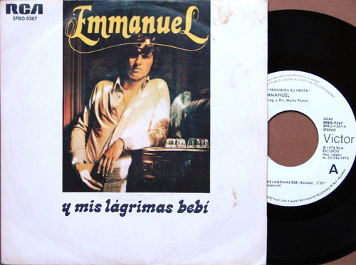 Emmanuel - Y Mis Lágrimas Bebi - Simple Promo España 1976