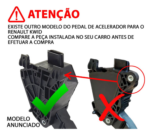 Pedal Acelerador Renault Kwid 180102887r - Novo
