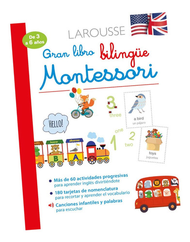 Gran Libro Bilingue Montessori Ingles Español Preescolar