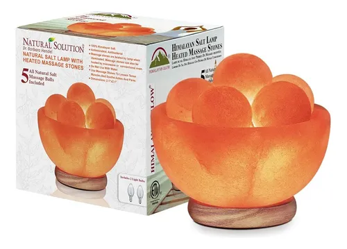 Lámpara De Sal Rosa Natural Himalayan Glow Con Piedras De Ma