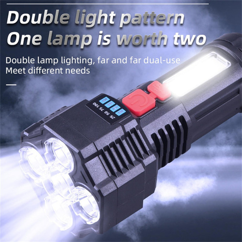 Linterna Superbrillante Linterna Recargable Usb Linterna Ant
