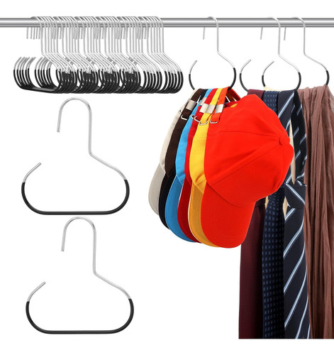 Zonon 12 Pcs Perchas Para Bufandas De Metal Con Agarre Recu