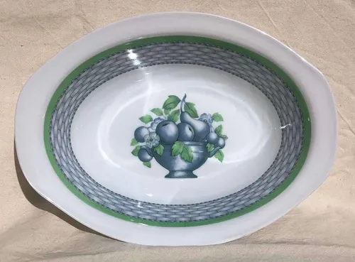 Bowl Plato Ondo Melamina 25x18x6cm Cocina Comida Microondas