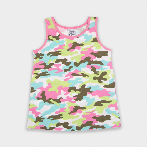 Musculosa Estampado Camuflado Nena - Jersey Elastano Grisino