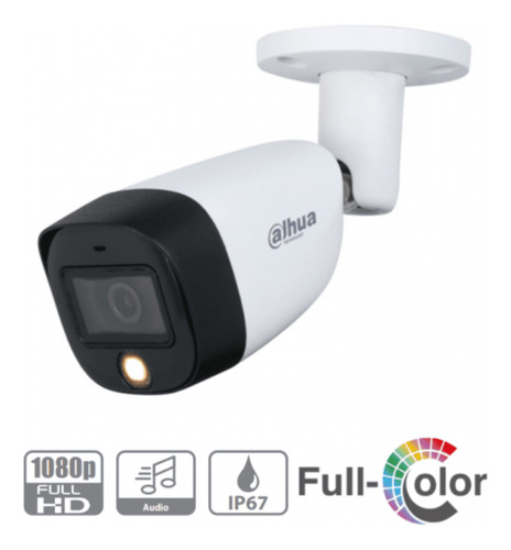 Camara Bullet Dahua Full Color 2mp 2.8mm Metálica