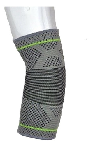 Codera Deportiva Elástica Flexible Nylon Gris/verde Benesta