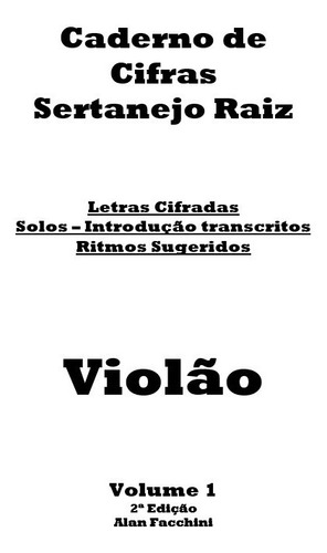 Cifras Para Violão Sertanejo - Impresso - Solos Transcrito