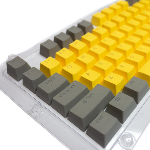 Imagen 2 de 3 de Keycaps Set Color Gris + Amarillo