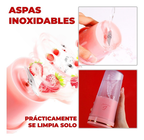 Vaso Licuadora Portatil De 300 Ml Recargable Ele-gate Hog.08