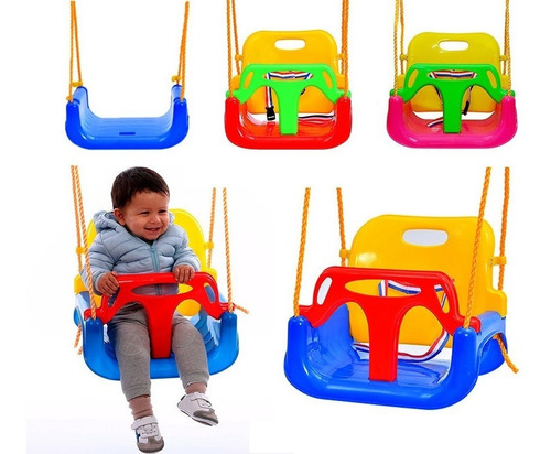 Imagen 2 de 2 de Hamaca 3 En 1 Infantil P/ Bebes Niños Columpio La Mejor! Mli