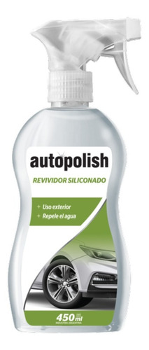 Revividor Silicona Auto Exterior Autopolish 450 Ml C/gatillo Color Blanco