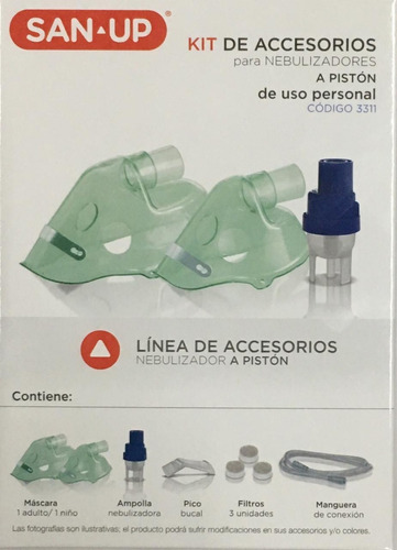 Kit De Accesorios Repuestos Para Nebulizador A Piston San Up