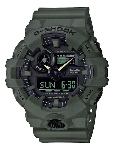 Casio Para Hombre Xl Serie G-shock Cuarzo 200 M Wr Resistent