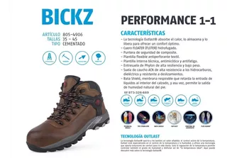 Botas De Seguridad Marca Bata Modelo Performance 1-1