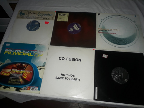 Lote 4 De 10 Vinilos Musica Electrinica House Formatovinilo