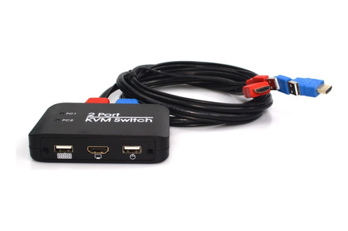 2 Ports Usb Hdmi Kvm Switch Switcher With Cable For Monitor,