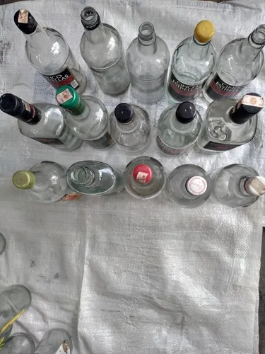 Botellas De Vidrio 1 Litro. (Usado)
