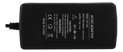 1pc Ac 100v-240v Conversor Adaptador Dc 12v 5a 60w Potência