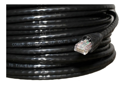Imagen 3 de 5 de Cable Utp Cat 6 Gigabit Internet Exterior Ponchado X Metros