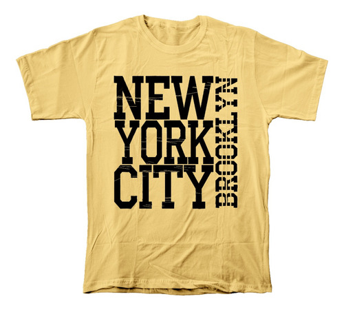 Camiseta Algodón Peinado Adultos Con Estampado De New York