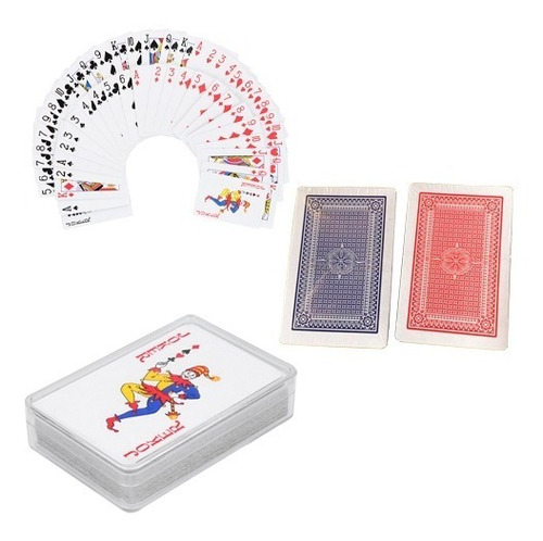 Juego De Cartas Con Estuche De Plástico. 