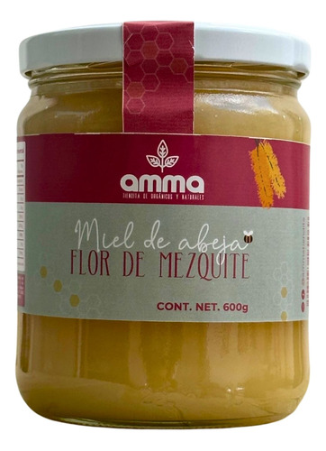 Miel Pura De Abeja Flor De Mezquite 590g Virgen 