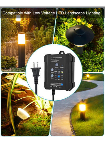 Transformador De Bajo Voltaje Para Exteriores Smy Lightin...