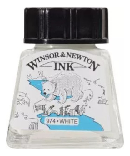 Winsor & Newton 7891 Tinta Para Dibujo 14 Ml. Blanca