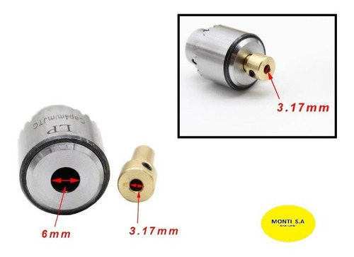 Mini Mandril De Eje De 3,17mm Adaptar Para Motor