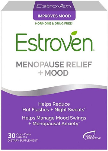 Estroven, Menopause Relief + Mood (ánimo) 30 Tabletas.