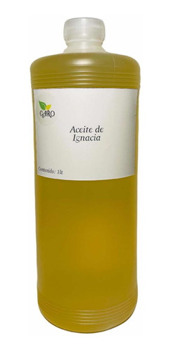 1 Litro Aceite Macerado De Ignacia, Uso Cosmético