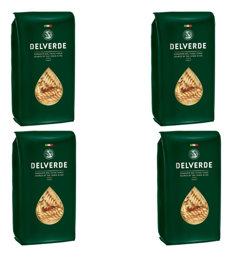 Fideos Delverde Fusilli Pack X4 X500 Gr