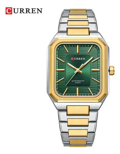 Relógios Impermeáveis Curren Square Classic Em Aço Inoxidáve Cor