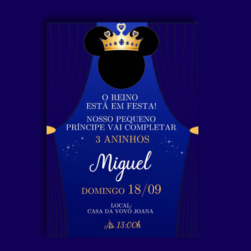 Convite Digital | Virtual Mickey Realeza 02