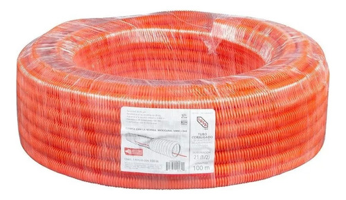 Rollo De Poliducto Corrugado, 1/2 Sin Guía 100m Iusa