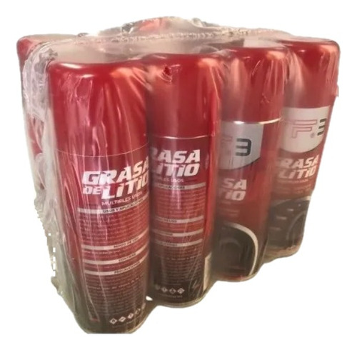 Grasa De Litio En Aerosol Para Usos Múltiples Tf3 225ml X12