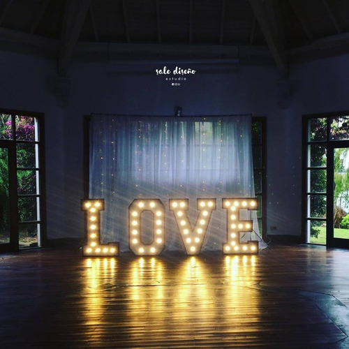 Letras Gigantes Luces Led 15 Años Bodas Casamiento 15