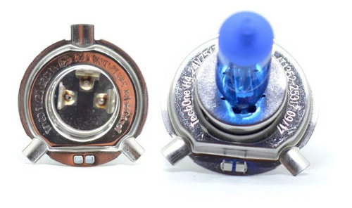Imagem 2 de 6 de Kit 10 Lampadas Super Branca H4 8500k 12v 55w Efeito Xenon