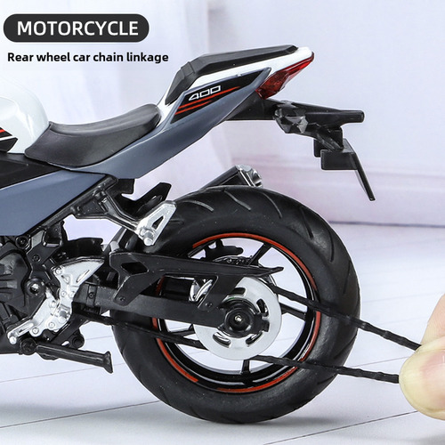 1:12 Kawasaki 400 En Caja Gris - 1:12 Kawasaki Ninja 400 All