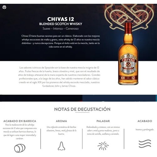 Whisky Chivas Regal 12 Años X3 Uni Estuche Envio Gratis Pais