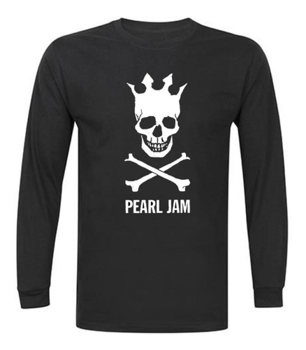 Pearl Jam Polera  Niños Manga Larga Diseño 01 