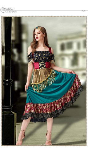 Actuación Traje De Flamenca Traje De Escenario Adivina