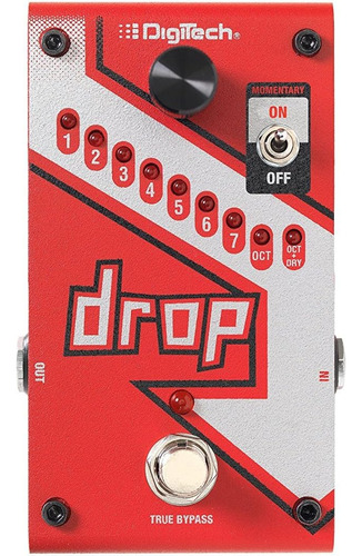 Digitech Drop Polifonic Tune Pitch Shifter Bundle Con 2 Cabl