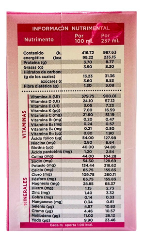 Vivasse Sabor Fresa Fibra Caja Con 27 Piezas