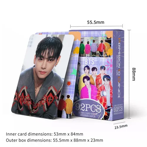 92pcs Bts Collection Card Mini Stickers Lomo Cards 1688-08-94480
