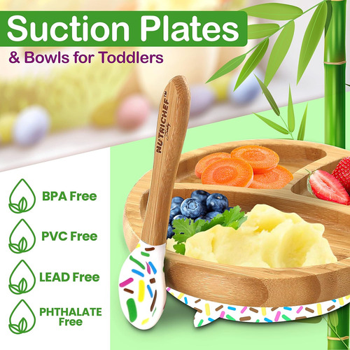 Nutrichef Bebé Y Niño Pequeño, Juego De Alimentación De Plat